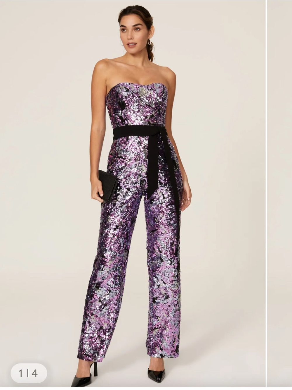 NWOT Dress the population sequin jumpsuit